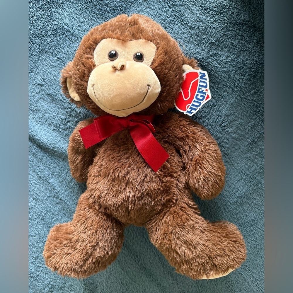 NWT large brown monkey stuffed animal ~20 inches tall